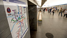 Карта Петербургского метрополитена. Архивное фото Карта Петербургского метрополитена. Архивное фото