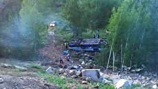 На месте ДТП в Петровск-Забайкальском районе. Архивное фото На месте ДТП в Петровск-Забайкальском районе. Архивное фото