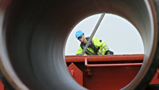 Трубы для газопровода Северный поток. Архивное фото Трубы для газопровода Северный поток. Архивное фото