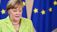 Канцлер ФРГ Ангела Меркель на саммите государств и правительств стран-участниц Европейского союза в Брюссел. 22 июня 2017 Канцлер ФРГ Ангела Меркель на саммите государств и правительств стран-участниц Европейского союза в Брюссел. 22 июня 2017