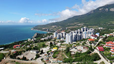 Международный детский центр Артек в Крыму. Архивное фото Международный детский центр Артек в Крыму. Архивное фото