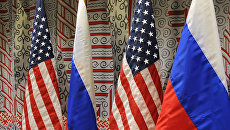 Флаги России и США Флаги России и США