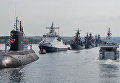 Генеральная репетиция парада кораблей ко Дню ВМФ в Севастополе Генеральная репетиция парада кораблей ко Дню ВМФ в Севастополе