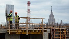 Строительство городского квартала Сердце столицы в Москве. Архивное фото Строительство городского квартала Сердце столицы в Москве. Архивное фото