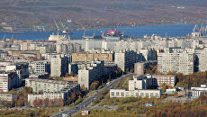 Город Мурманск. Архивное фото Город Мурманск. Архивное фото