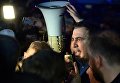 Бывший президент Грузии, экс-губернатор Одесской области Михаил Саакашвили у пункта пропуска Шегени на украинско-польской границе Бывший президент Грузии, экс-губернатор Одесской области Михаил Саакашвили у пункта пропуска Шегени на украинско-польской границе