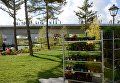 Рабочие сажают цветы в природно-ландшафтном парке Зарядье в Москве Рабочие сажают цветы в природно-ландшафтном парке Зарядье в Москве
