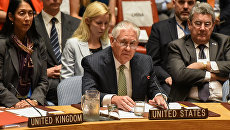 Госсекретарь США Рекс Тиллерсон на заседании СБ ООН, посвященном нераспространению оружия массового уничтожения. 21 сентября 2017 Госсекретарь США Рекс Тиллерсон на заседании СБ ООН, посвященном нераспространению оружия массового уничтожения. 21 сентября 2017