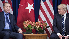 Президент США Дональд Трамп и президент Турции Реджеп Тайип Эрдоган. Архивное фото Президент США Дональд Трамп и президент Турции Реджеп Тайип Эрдоган. Архивное фото