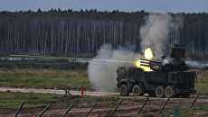 Зенитный ракетно-пушечный комплекс Панцирь-С1. Архивное фото Зенитный ракетно-пушечный комплекс Панцирь-С1. Архивное фото
