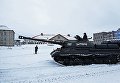 Тяжелый танк ИС-3 на показательном выезде взвода исторической бронетехники в Мурманске Тяжелый танк ИС-3 на показательном выезде взвода исторической бронетехники в Мурманске
