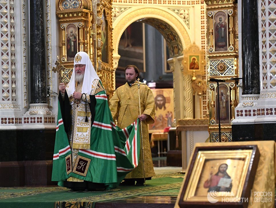 Патриарх Московский и всея Руси Кирилл на открытии Архиерейского собора РПЦ. 29 ноября 2017 Патриарх Московский и всея Руси Кирилл на открытии Архиерейского собора РПЦ. 29 ноября 2017