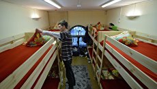 Жилая зона в мини хостеле. Архивное фото Жилая зона в мини хостеле. Архивное фото