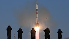 Пуск ракеты-носителя Союз-ФГ с транспортным пилотируемым кораблем Союз МС-07 с космодрома Байконур. 17 декабря 2017 Пуск ракеты-носителя Союз-ФГ с транспортным пилотируемым кораблем Союз МС-07 с космодрома Байконур. 17 декабря 2017