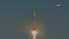 Старт ракеты Союз-ФГ с кораблем Союз МС-07 и новым экипажем МКС Старт ракеты Союз-ФГ с кораблем Союз МС-07 и новым экипажем МКС