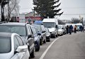 Автомобили на границе между Украиной и Польшей во время акции протеста против ужесточения таможенного контроля. 10 января 2018 Автомобили на границе между Украиной и Польшей во время акции протеста против ужесточения таможенного контроля. 10 января 2018