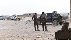 Сирийские военные в аэропорту Абу-Дхоу в провинции Идлиб, Сирия. Архивное фото Сирийские военные в аэропорту Абу-Дхоу в провинции Идлиб, Сирия. Архивное фото
