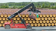 Трубы для строительства газопровода Северный поток - 2. архивное фото Трубы для строительства газопровода Северный поток - 2. архивное фото