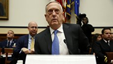 Министр обороны США Джеймс Мэттис на слушаниях в палате представителей конгресса. 6 февраля 2018 Министр обороны США Джеймс Мэттис на слушаниях в палате представителей конгресса. 6 февраля 2018