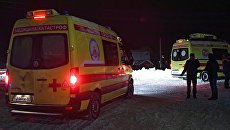 Автомобили Службы медицины катастроф в Раменском районе Московской области, где самолет Ан-148 Саратовских авиалиний рейса 703 Москва-Орск потерпел крушение 11 февраля 2018 года Автомобили Службы медицины катастроф в Раменском районе Московской области, где самолет Ан-148 Саратовских авиалиний рейса 703 Москва-Орск потерпел крушение 11 февраля 2018 года
