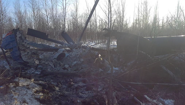 На месте аварийной посадки вертолета Ми-8 в Томской области
