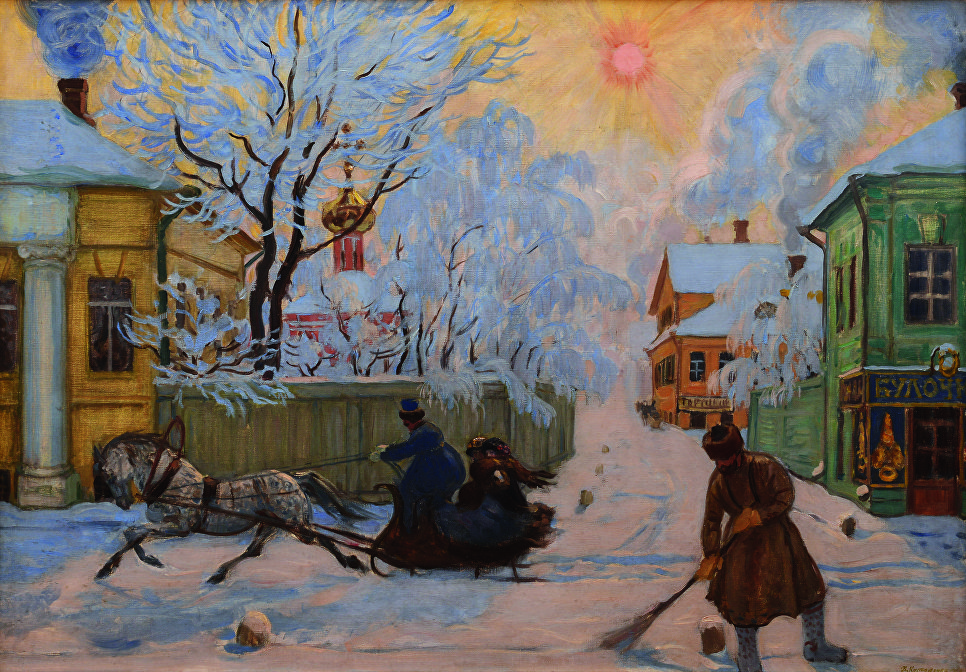 Морозный день, 1913. Холст, масло. Саратовский государственный художественный музей имени А.Н. Радищева Морозный день, 1913. Холст, масло. Саратовский государственный художественный музей имени А.Н. Радищева