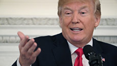 Президент США Дональд Трамп в Белом доме. Архивное фото Президент США Дональд Трамп в Белом доме. Архивное фото