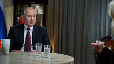 Владимир Путин дает интервью журналисту американского телеканала NBC Мегин Келли в Калининграде. 2 марта 2018 Владимир Путин дает интервью журналисту американского телеканала NBC Мегин Келли в Калининграде. 2 марта 2018
