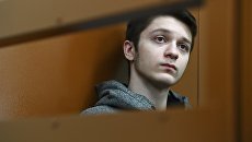 Подозреваемый курсант Военно-космической академии имени Можайского Вадим Осипов в зале Московского окружного военного суда. 3 апреля 2018 Подозреваемый курсант Военно-космической академии имени Можайского Вадим Осипов в зале Московского окружного военного суда. 3 апреля 2018