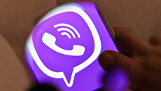 Логотип мессенджера Viber. Архивное фото Логотип мессенджера Viber. Архивное фото