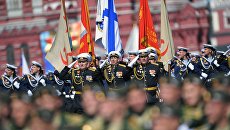Парадный расчет нахимовского училища на военном параде, посвященном 73-й годовщине Победы в Великой Отечественной войне 1941-1945 годов Парадный расчет нахимовского училища на военном параде, посвященном 73-й годовщине Победы в Великой Отечественной войне 1941-1945 годов