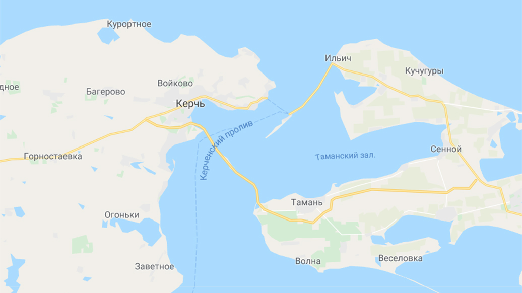 Крым тамань карта