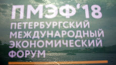 Баннер с символикой Петербургского международного экономического форума 2018 Баннер с символикой Петербургского международного экономического форума 2018