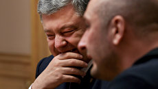 Президент Украины Петр Порошенко и Аркадий Бабченко Президент Украины Петр Порошенко и Аркадий Бабченко