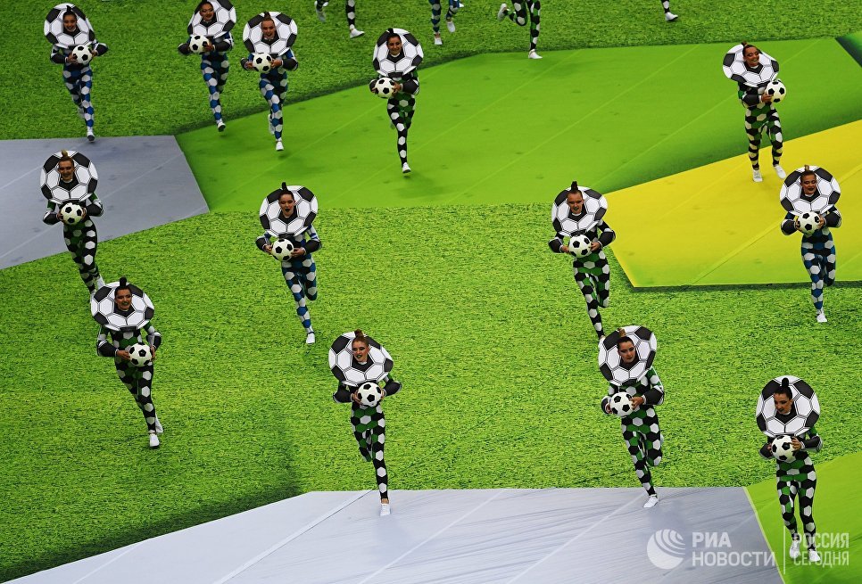 Церемония открытия чемпионата мира по футболу 2018 на стадионе Лужники Церемония открытия чемпионата мира по футболу 2018 на стадионе Лужники