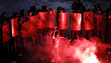 Антиправительственный митинг в Бухаресте, Румыния Антиправительственный митинг в Бухаресте, Румыния