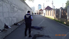 На месте нападения на сотрудников полиции Чеченской Республики. 20 августа 2018 На месте нападения на сотрудников полиции Чеченской Республики. 20 августа 2018