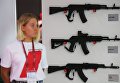 Автоматы Калашникова на презентации новых разработок концерна Калашников в рамках IV Международного военно-технического форума Армия-2018 в КВЦ Патриот Автоматы Калашникова на презентации новых разработок концерна Калашников в рамках IV Международного военно-технического форума Армия-2018 в КВЦ Патриот