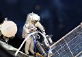 Российский космонавт во время выхода в открытый космос. 15 августа 2018 года Российский космонавт во время выхода в открытый космос. 15 августа 2018 года