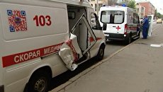 Результат столкновения внедорожника с машиной скорой помощи на Дубининской улице в центре Москвы. 11 сентября 2018 Результат столкновения внедорожника с машиной скорой помощи на Дубининской улице в центре Москвы. 11 сентября 2018