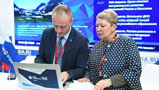 Стенд МИА «Россия сегодня» на ВЭФ-2018 Стенд МИА «Россия сегодня» на ВЭФ-2018