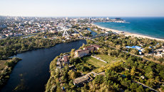 Вид на Краснодарский край. Архивное фото Вид на Краснодарский край. Архивное фото