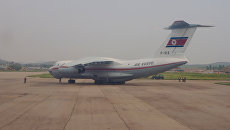 Самолет Ил-76 северокорейской авиакомпании Air Koryo в Пхеньяне. Архивное фото Самолет Ил-76 северокорейской авиакомпании Air Koryo в Пхеньяне. Архивное фото
