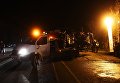 Сотрудники ДПС и спасатели на месте столкновения автобуса с фурой в Чувашии Сотрудники ДПС и спасатели на месте столкновения автобуса с фурой в Чувашии