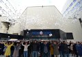 Участники акции в поддержку руководителя портала РИА Новости Украина Кирилла Вышинского у Международного мультимедийного пресс-центра МИА Россия сегодня в Москве. 12 октября 2018 Участники акции в поддержку руководителя портала РИА Новости Украина Кирилла Вышинского у Международного мультимедийного пресс-центра МИА Россия сегодня в Москве. 12 октября 2018