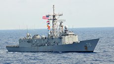 Фрегат ВМС США Андервуд типа Oliver Hazard Perry. Архивное фото Фрегат ВМС США Андервуд типа Oliver Hazard Perry. Архивное фото