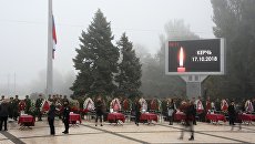 Церемония прощания с погибшими в результате трагедии в Керчи. 19 октября 2018 Церемония прощания с погибшими в результате трагедии в Керчи. 19 октября 2018