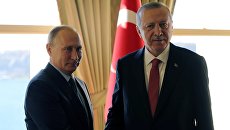 Владимир Путин и президент Турции Реджеп Тайип Эрдоган. Архивное фото Владимир Путин и президент Турции Реджеп Тайип Эрдоган. Архивное фото