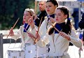 Участники праздничного шествия, посвященного Дню народного единства в Севастополе Участники праздничного шествия, посвященного Дню народного единства в Севастополе