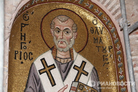 Восстановление византийского монастыря Дафни после землетрясения Восстановление византийского монастыря Дафни после землетрясения